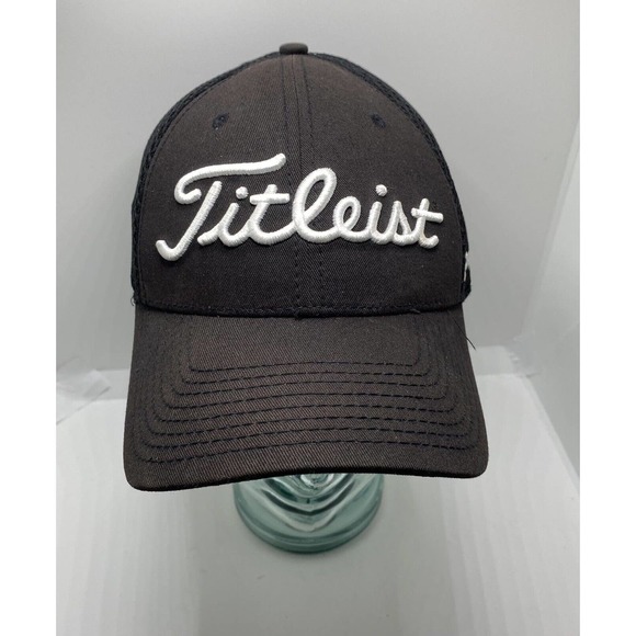 Titleist Pro V1 Tour Hat FJ Golf Black Baseball Cap One Size Medium/Large - Picture 1 of 8